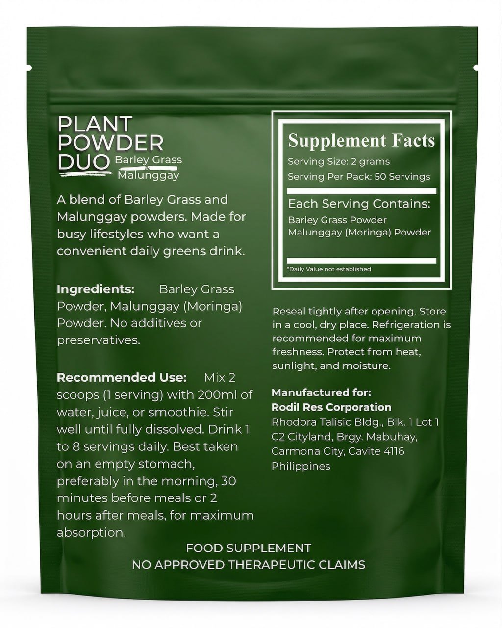 Vidagreen Plant Powder Duo